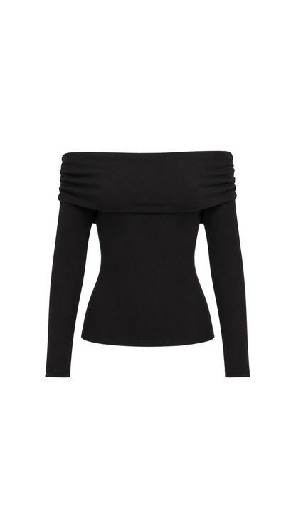 CT1447-5 Off-shoulder Negro 7