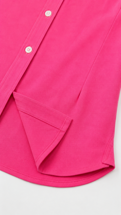 CP-19-113446L Manga corta entallada Fucsia 6