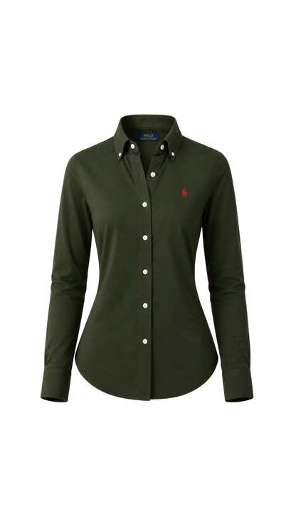 CP-19-113463L Manga larga entallada Verde militar 8