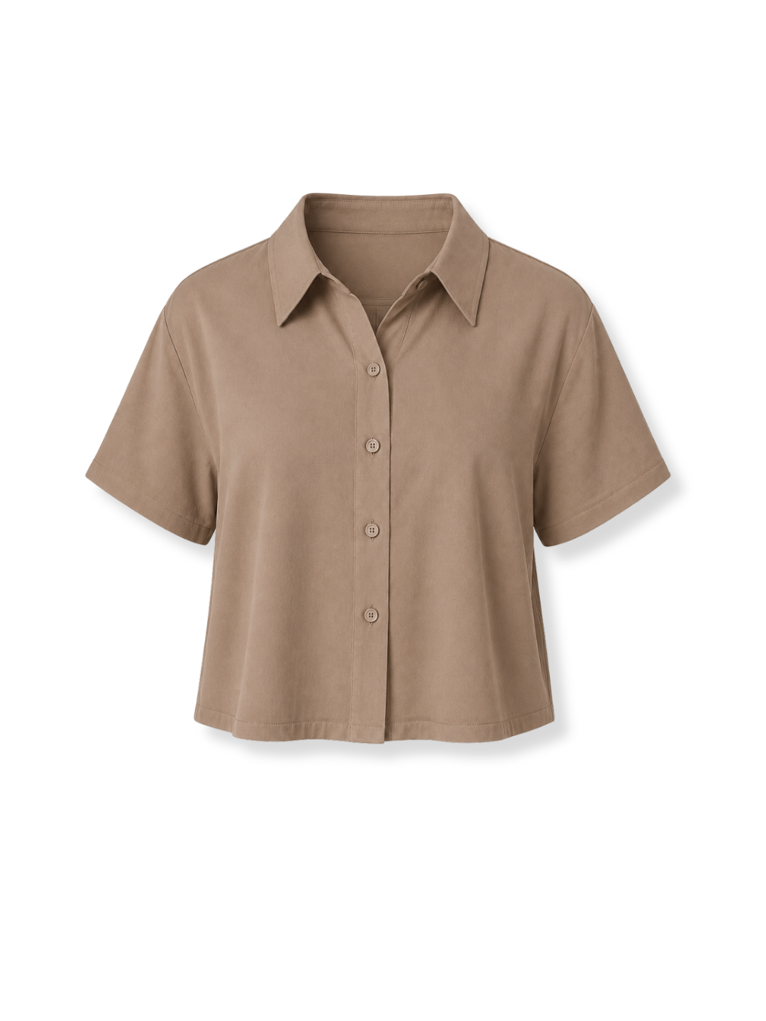 GA8239 Camisa crop Café 3