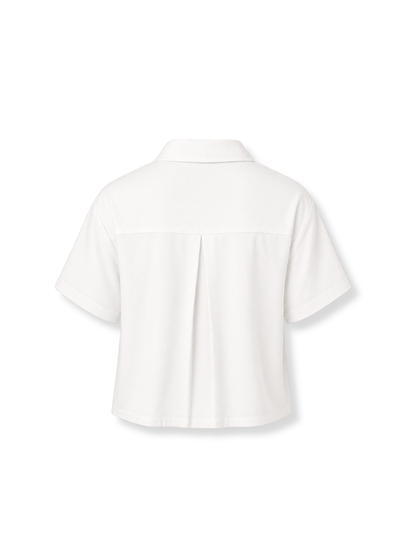 GA8239 Camisa crop Blanco 4