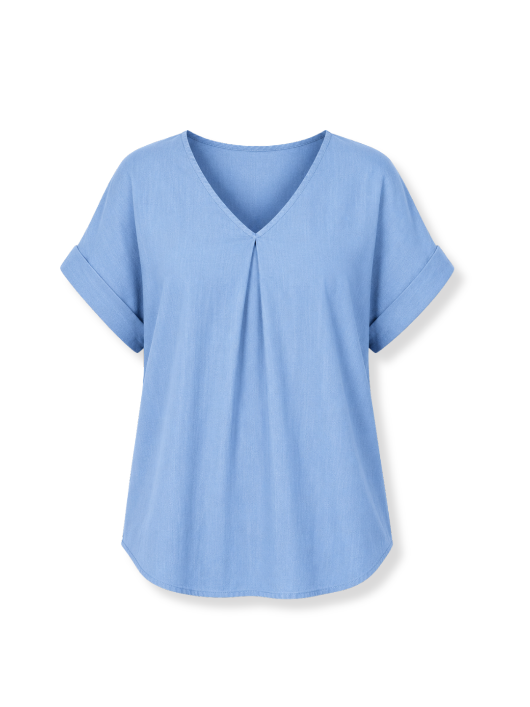 K-110 Blusa cuello V Celeste 3