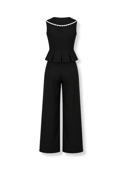 OMG-ST25-145W Conjunto wide leg Negro 4