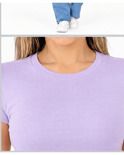 Blusa básica manga corta
