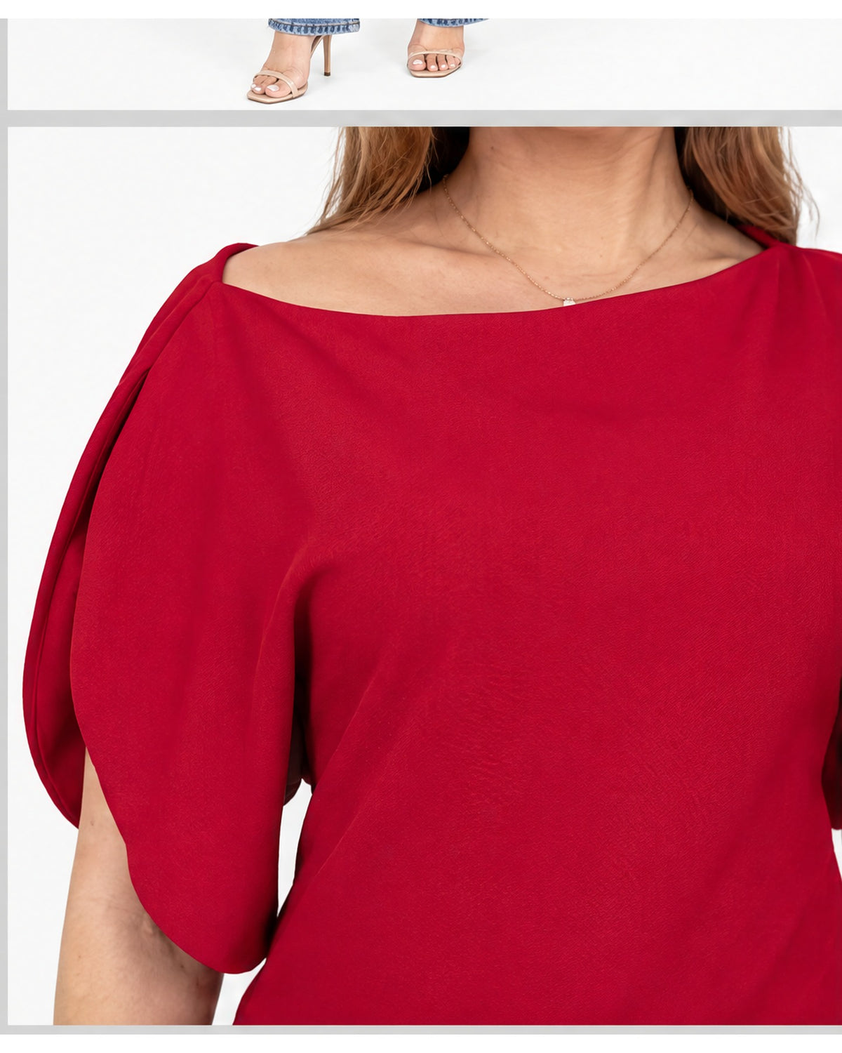 Blusa mangas tulipán