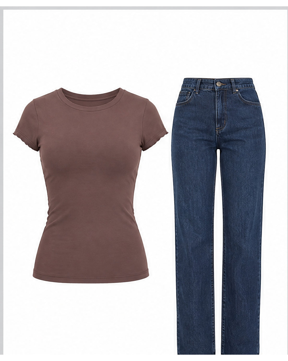 Blusa básica ajustada