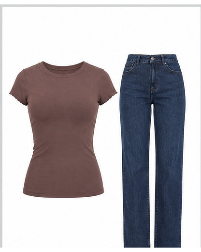 Blusa básica ajustada