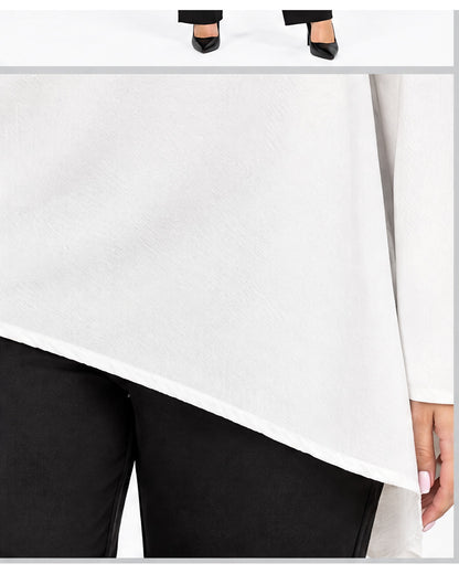 Blusa asimétrica de una manga