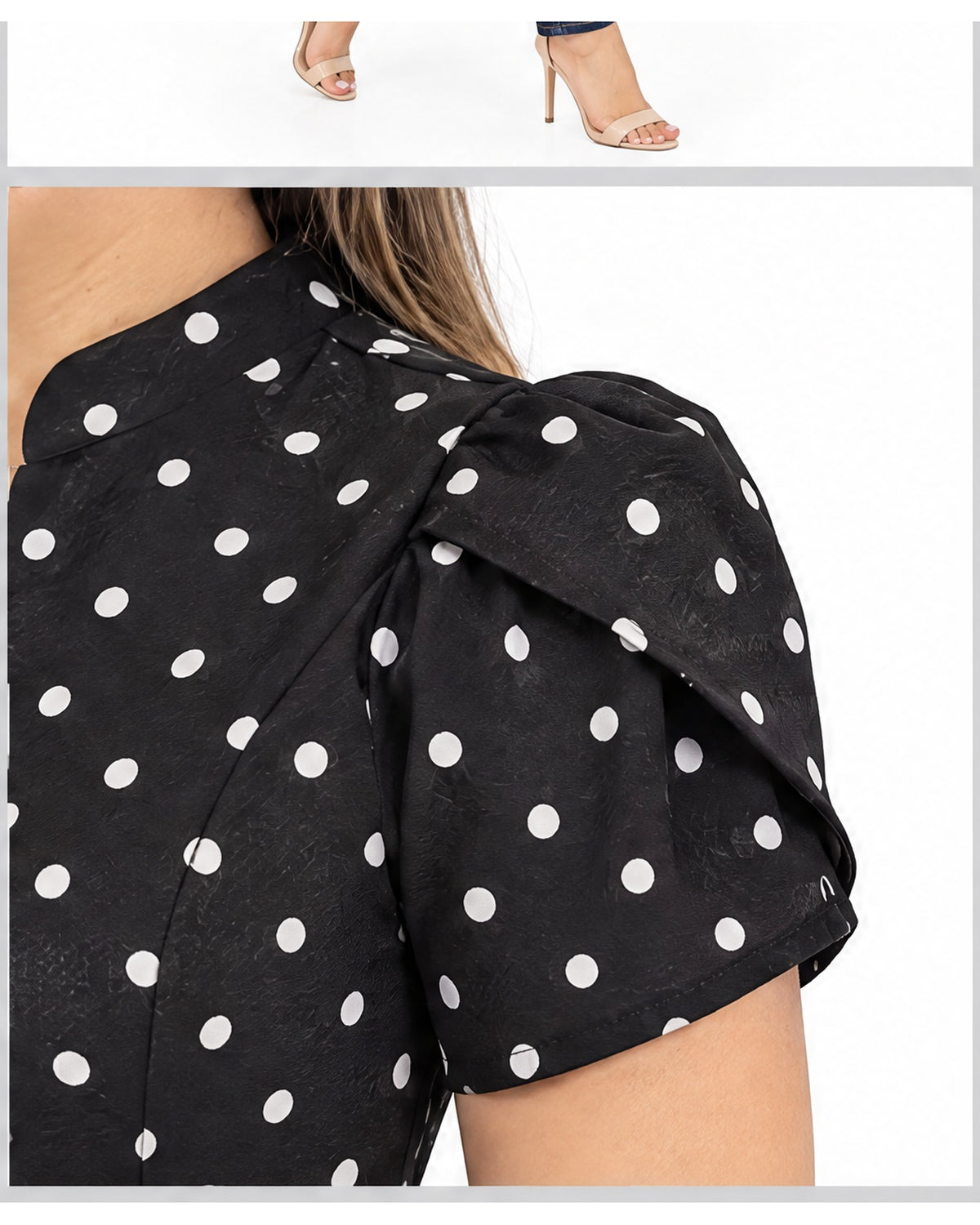 Blusa de lunares con botones
