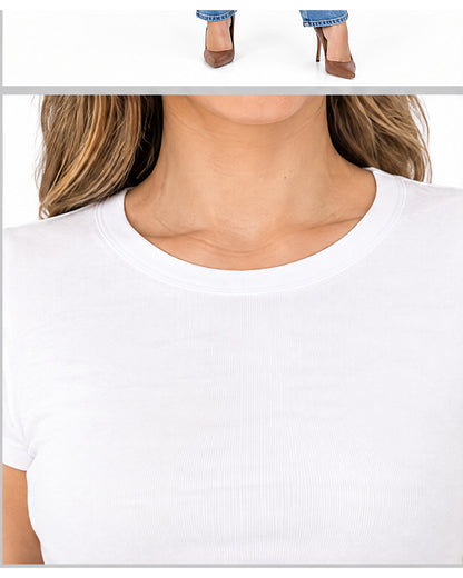 Blusa básica manga corta