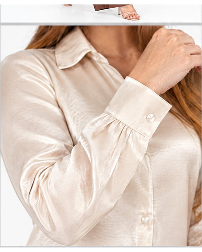 Camisa satinada