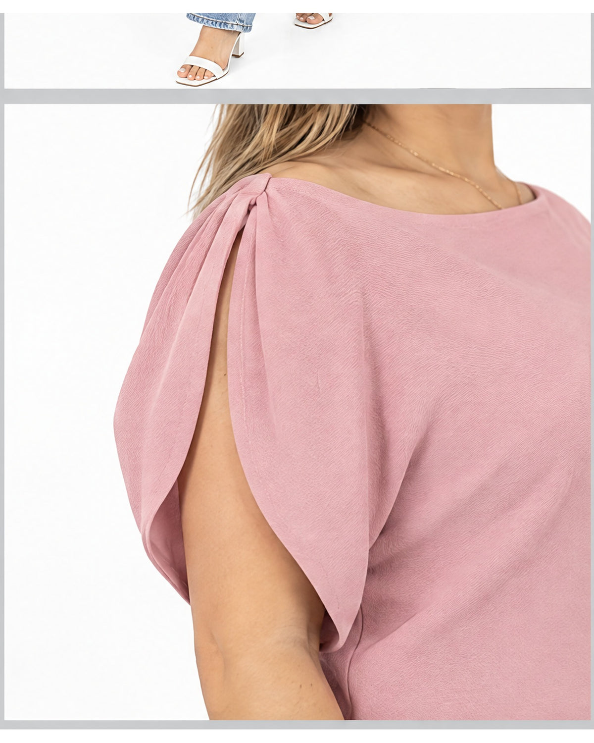 Blusa mangas tulipán