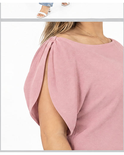 Blusa mangas tulipán