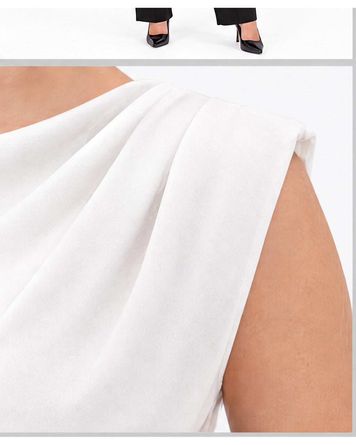 Blusa con hebilla lateral