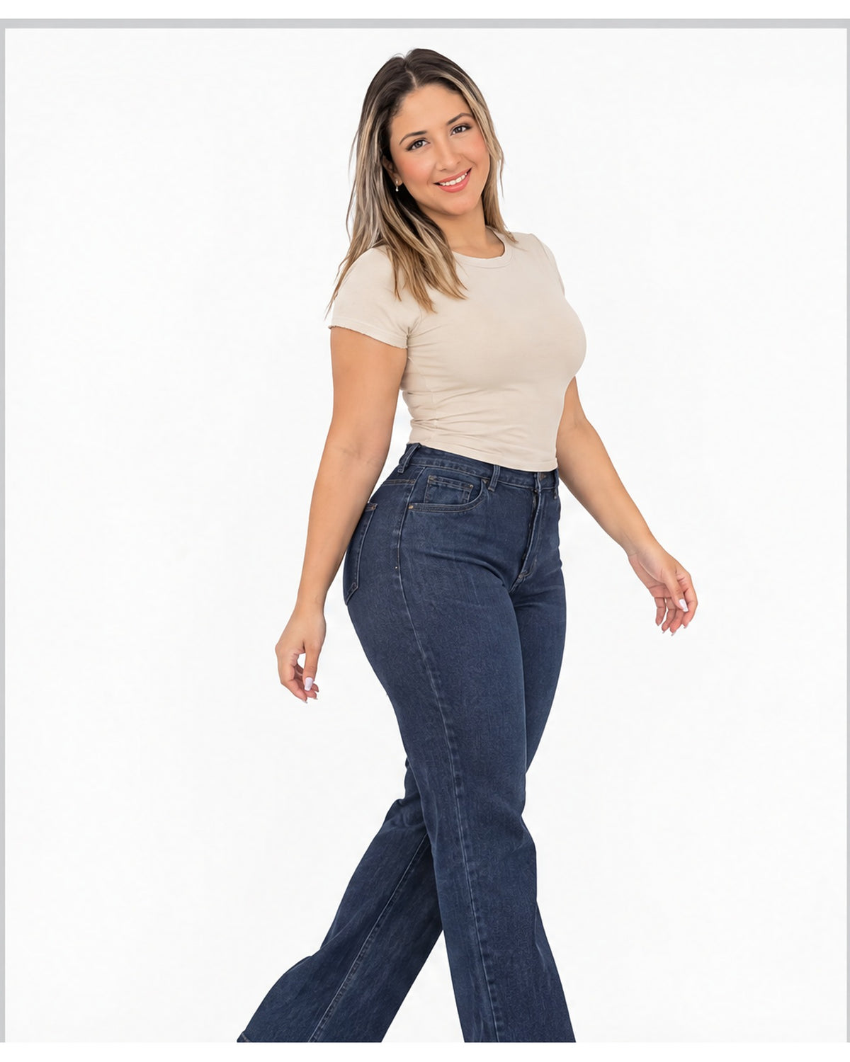 Blusa básica ajustada