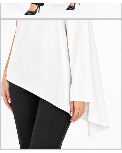 Blusa asimétrica de una manga