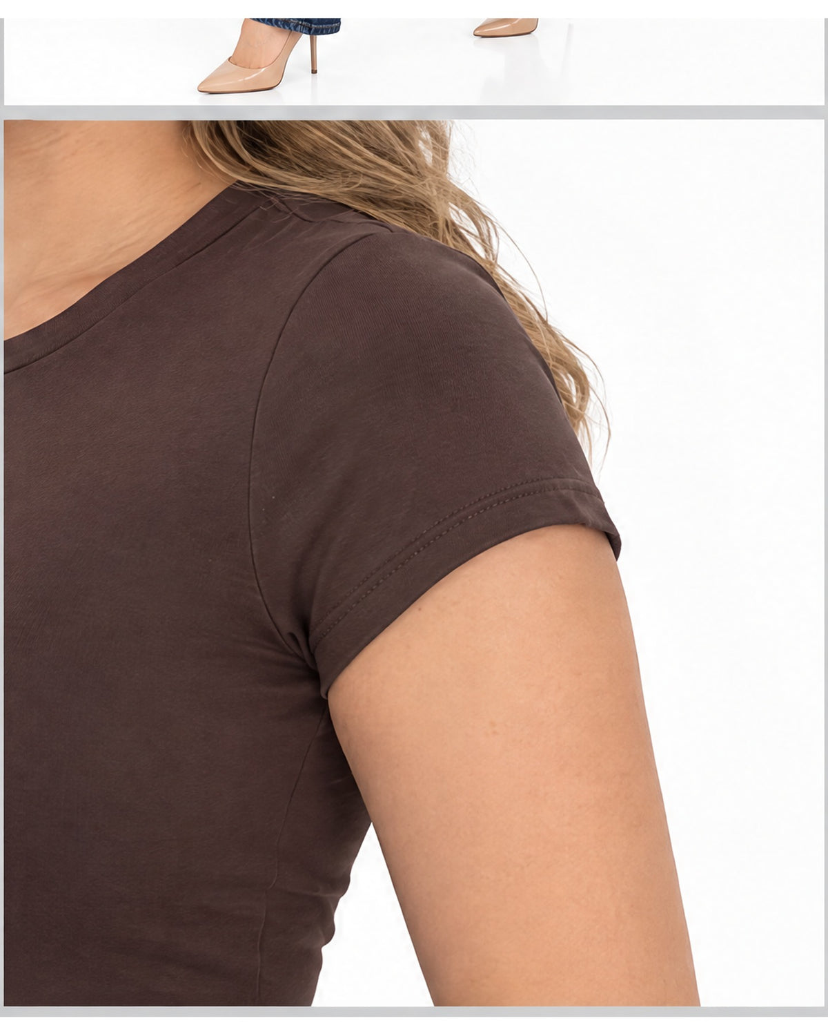 Blusa básica ajustada