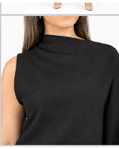 Blusa asimétrica de una manga