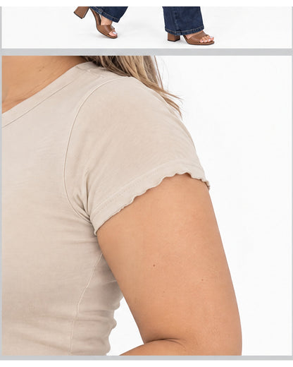 Blusa básica ajustada