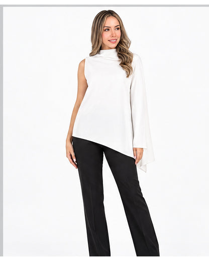 Blusa asimétrica de una manga
