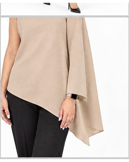 Blusa asimétrica de una manga