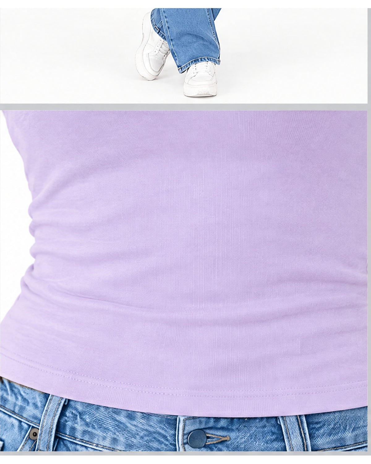 Blusa básica manga corta