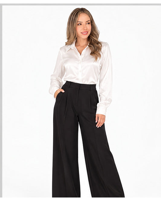 Camisa satinada