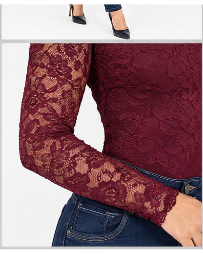 Body de encaje off-shoulder