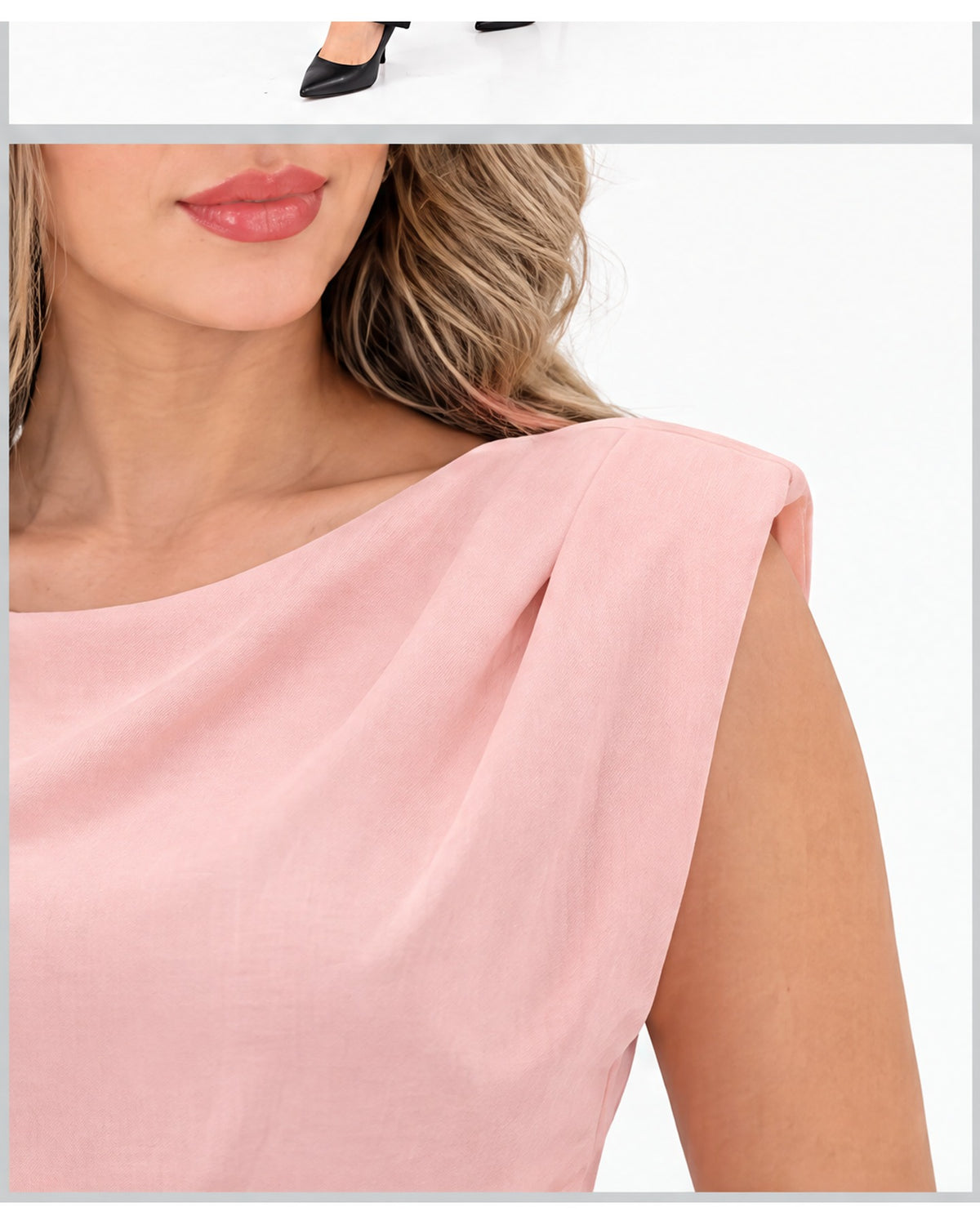 Blusa con hebilla lateral