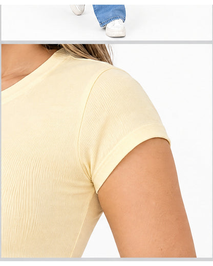 Blusa básica manga corta