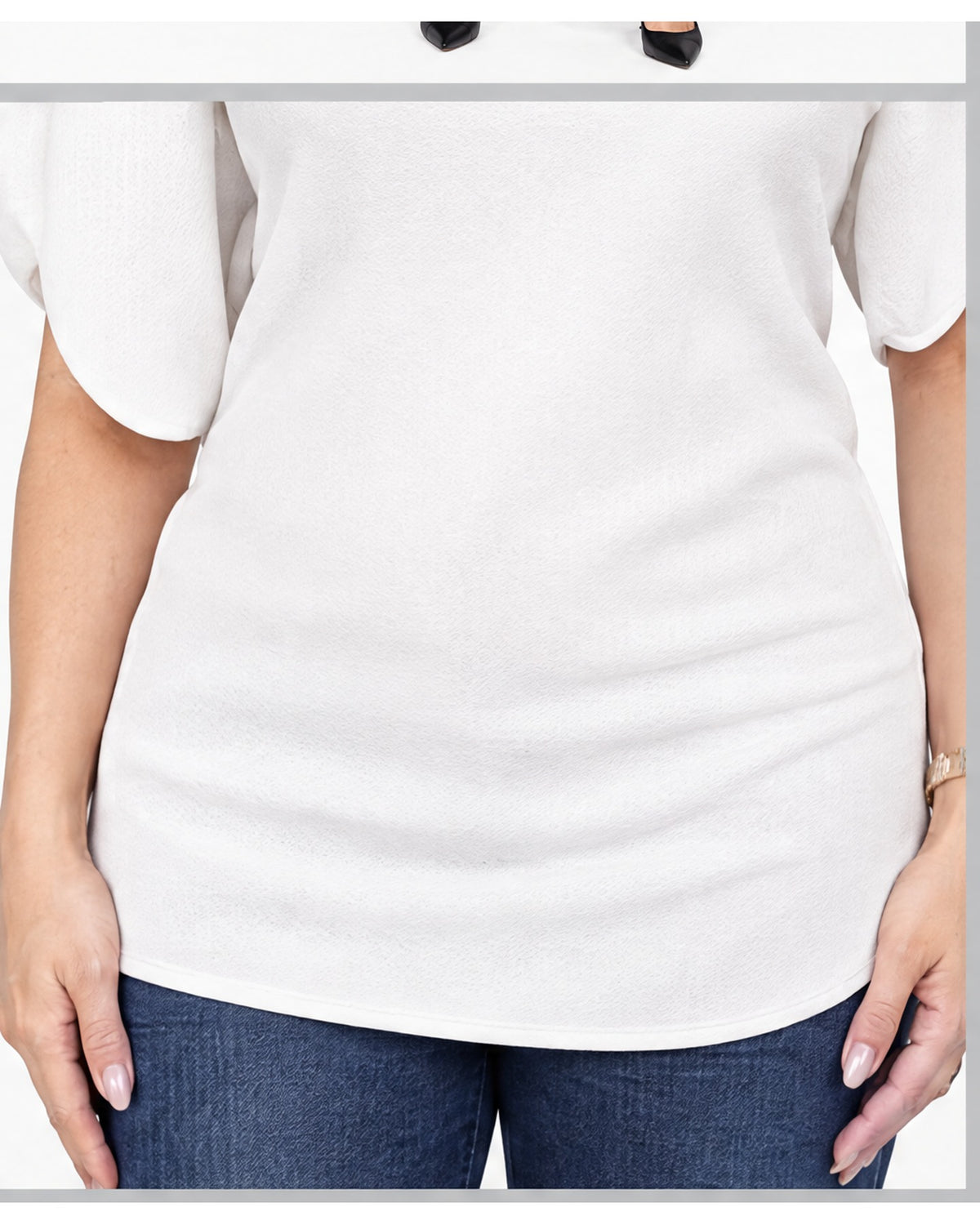 Blusa mangas tulipán