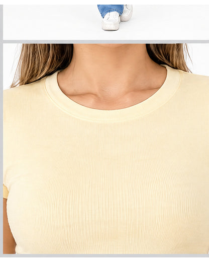 Blusa básica manga corta