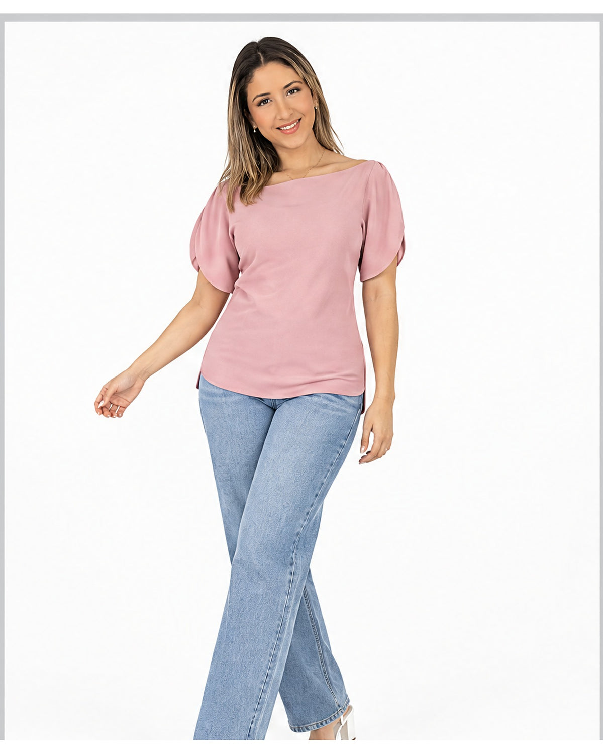 Blusa mangas tulipán
