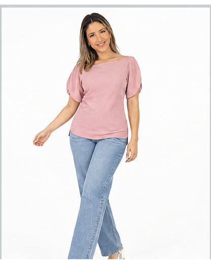 Blusa mangas tulipán