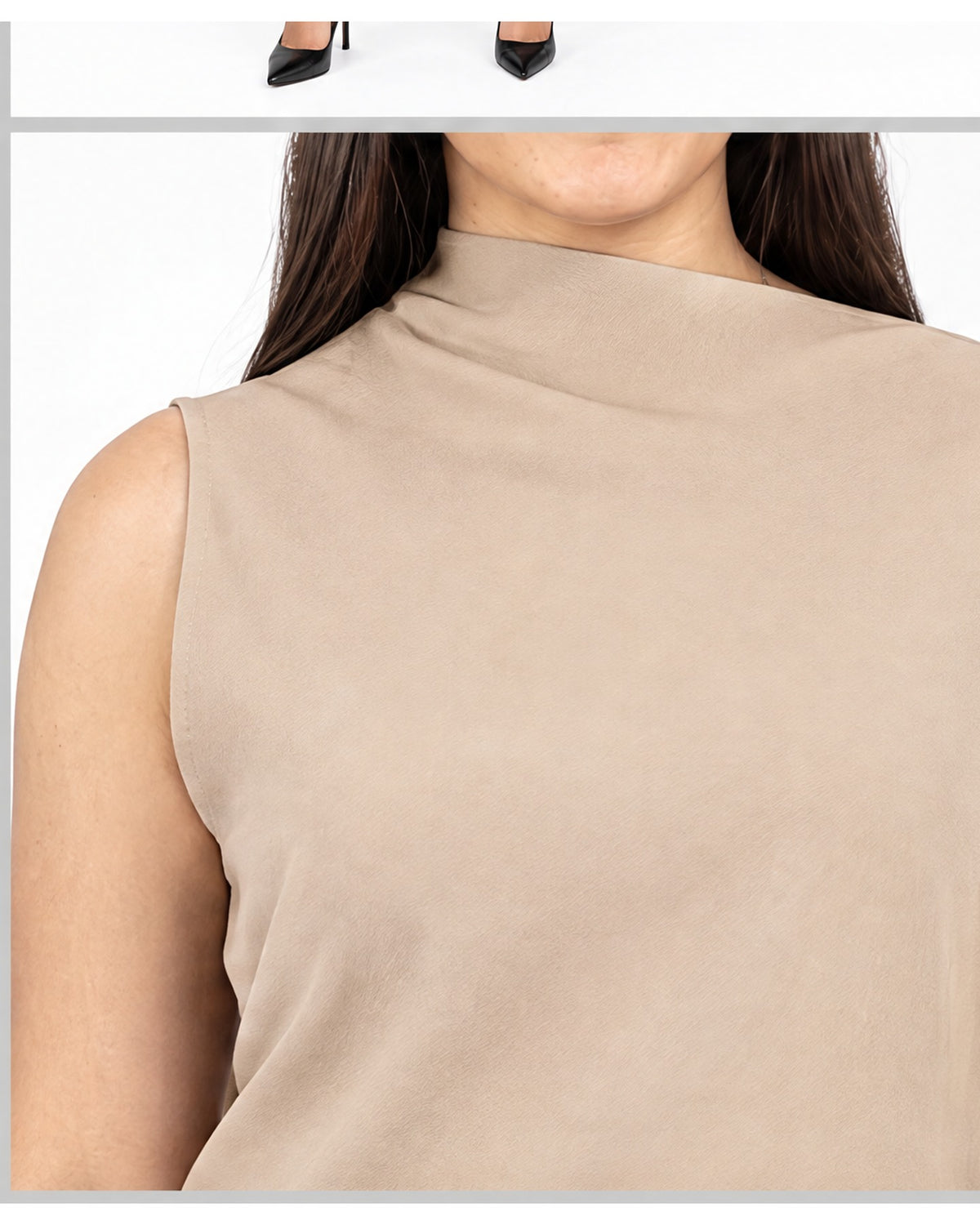 Blusa asimétrica de una manga